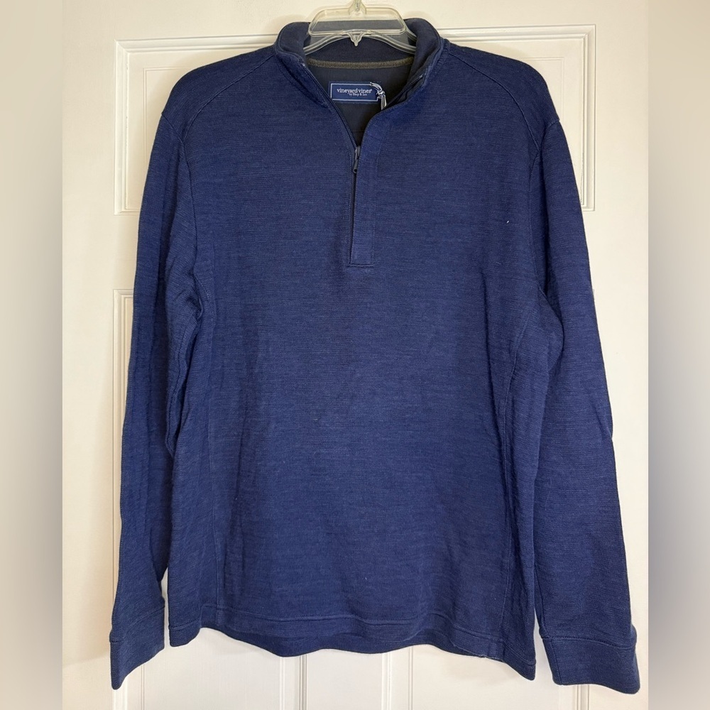 Vineyard Vines Sagamore Wool Quarter Zip Pullover NWT